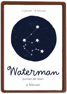 sterrenbeeld kaart waterman aanpasbare tekst