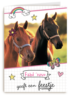 verjaardagsfeest meisje paarden zij geeft een feestje