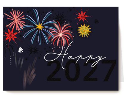 Nieuwjaar 2026 Happy vuurwerk