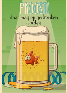 cartoon vis in bierpul