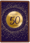 Verjaardagskaart leeftijden Man vrouw Cheers to 50 years