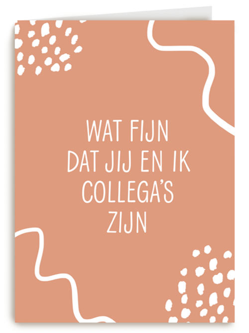 Bedankt kaart thuiswerken wat fijn dat jij en ik collegas zijn
