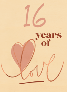 Love Story years of love pink