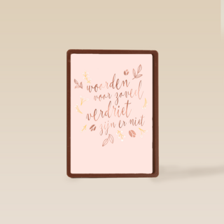 Voor zoveel verdriet zijn er geen woorden