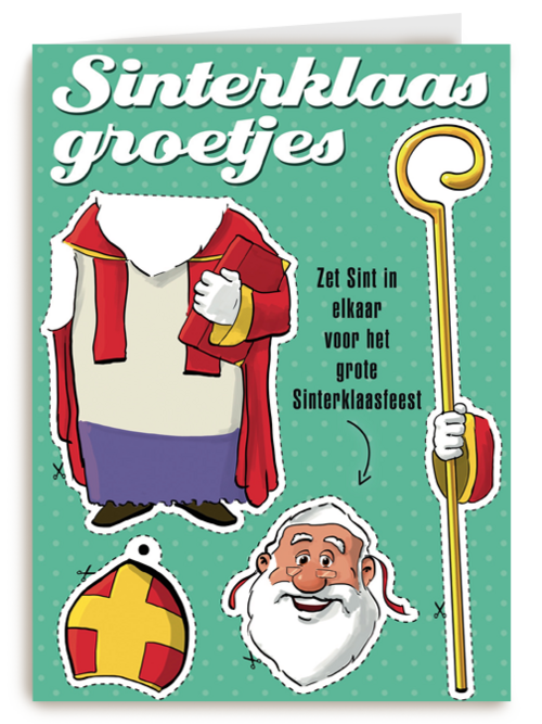 sinterklaaskaart Sinterklaas Groetjes
