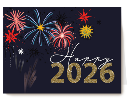 Nieuwjaar 2026 Happy vuurwerk