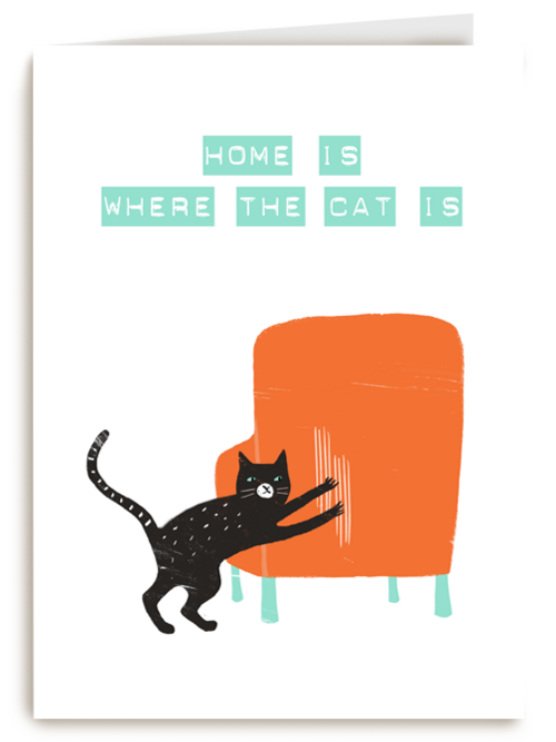 verhuisd kaart home is where the kat is