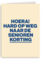 verjaardag kaart man seniorenkorting