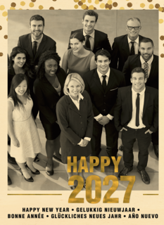 Nieuwjaar 2027 Fotokaart meertalig