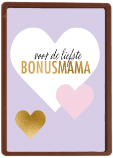moederdag kaart stijlvol voor de liefste bonus mama