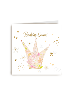 verjaardag kaart klassiek birthday queen turnowsky