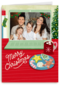 Kerstkaart laptop met foto