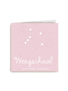 sterrenbeeld kaart dochter weegschaal