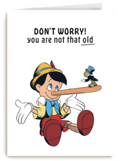 Verjaardagskaart Pinocchio