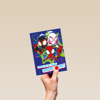 Uitnodiging Spidey feestje