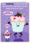 Verjaardagskaart grappig met cupcake