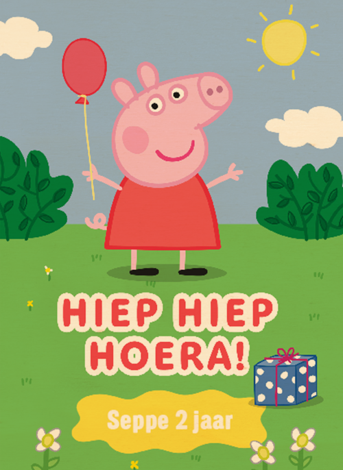 Peppa Pig Hiep Hiep Hoera
