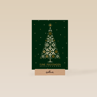 Kerstkaart zakelijk Stijlvolle kerstboom