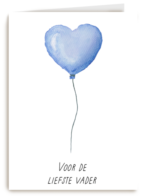 Voor de liefste vader hartjesballon