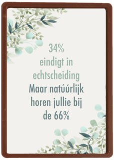 34 procent eindigt in echtscheiding