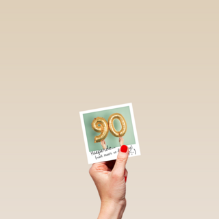 polaroid 90 jaar oud geworden
