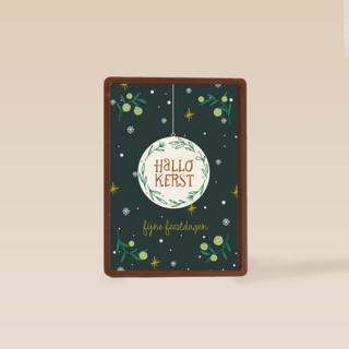 Kerstkaart Hallo Kerst