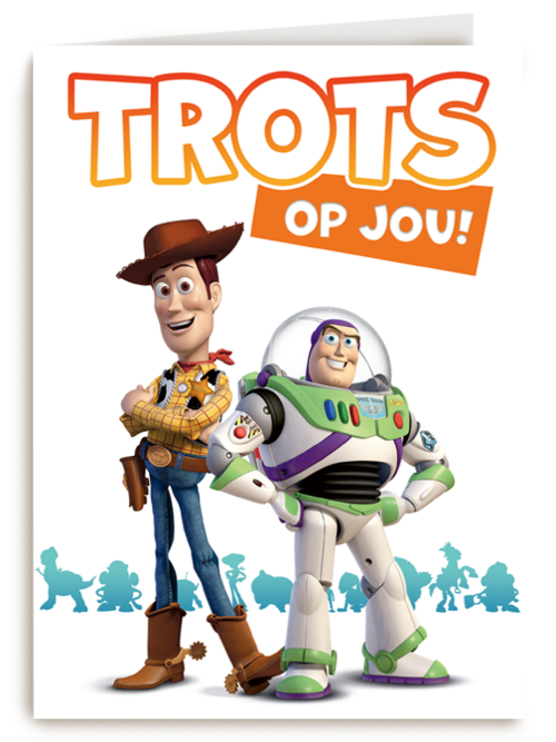 Toy Story kaart trots op jou