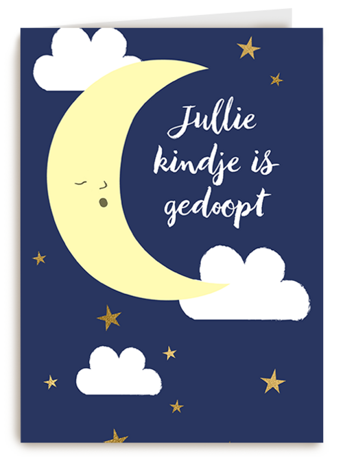Je kindje is gedoopt Maan