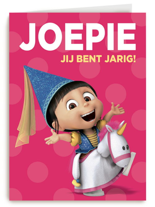 minions joepie jij bent jarig agnes