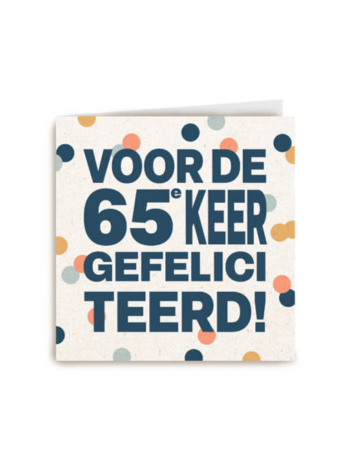 Voor de 65e keer gefeliciteerd