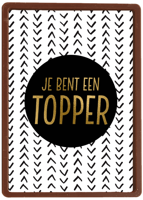 Complimentkaart staand je bent een topper