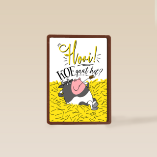 vriendschapskaart hooi koe gaat het