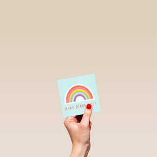 maak dikke pret regenboog