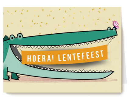 Hoera Lentefeest krokodil