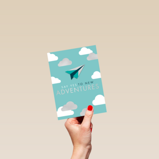 emigratie kaart say yes to new adventures