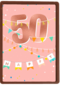 Verjaardagskaart happy 50