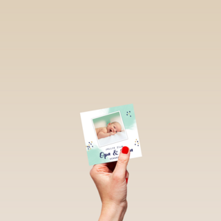 geboorte fotokaart jullie zijn opa en oma geworden
