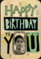 happy birthday met fotolijstje in de o