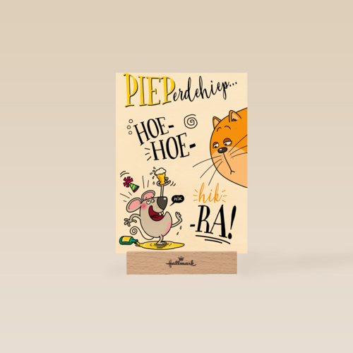 verjaardagskaart pieperdehiep hoera