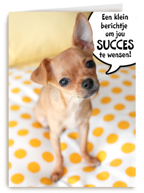 puppy met spreekwolk