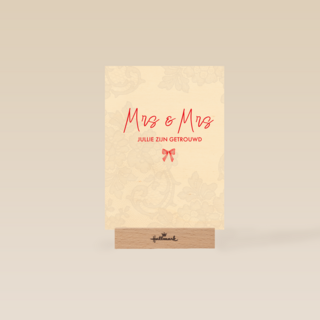 Mrs Mrs jullie zijn getrouwd