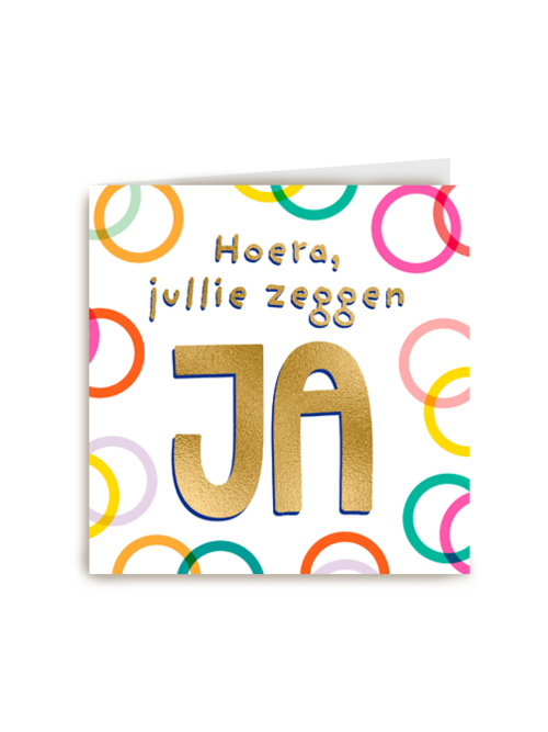 Felicitatiekaart huwelijk