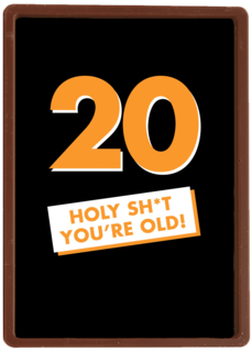 verjaardagskaart man 20 holy shit you are old