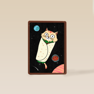 Grappige verjaardagskaart Purrito