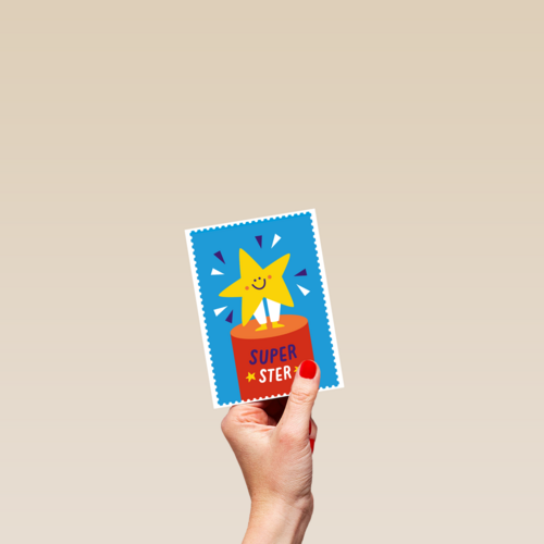 Kinderpostzegels - Superster