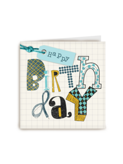 label happy letters birthay