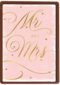 Trouwdagkaart Mr and Mrs Roze met goud