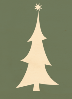 hallmark kerstkaart met kerstboom