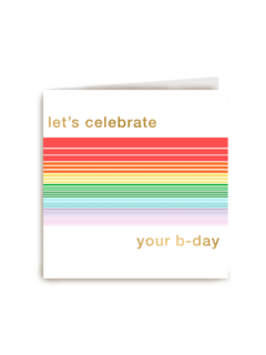 verjaardag kaart stijlvol let us celebrate your birthday
