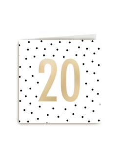 gouden 20 met stippen